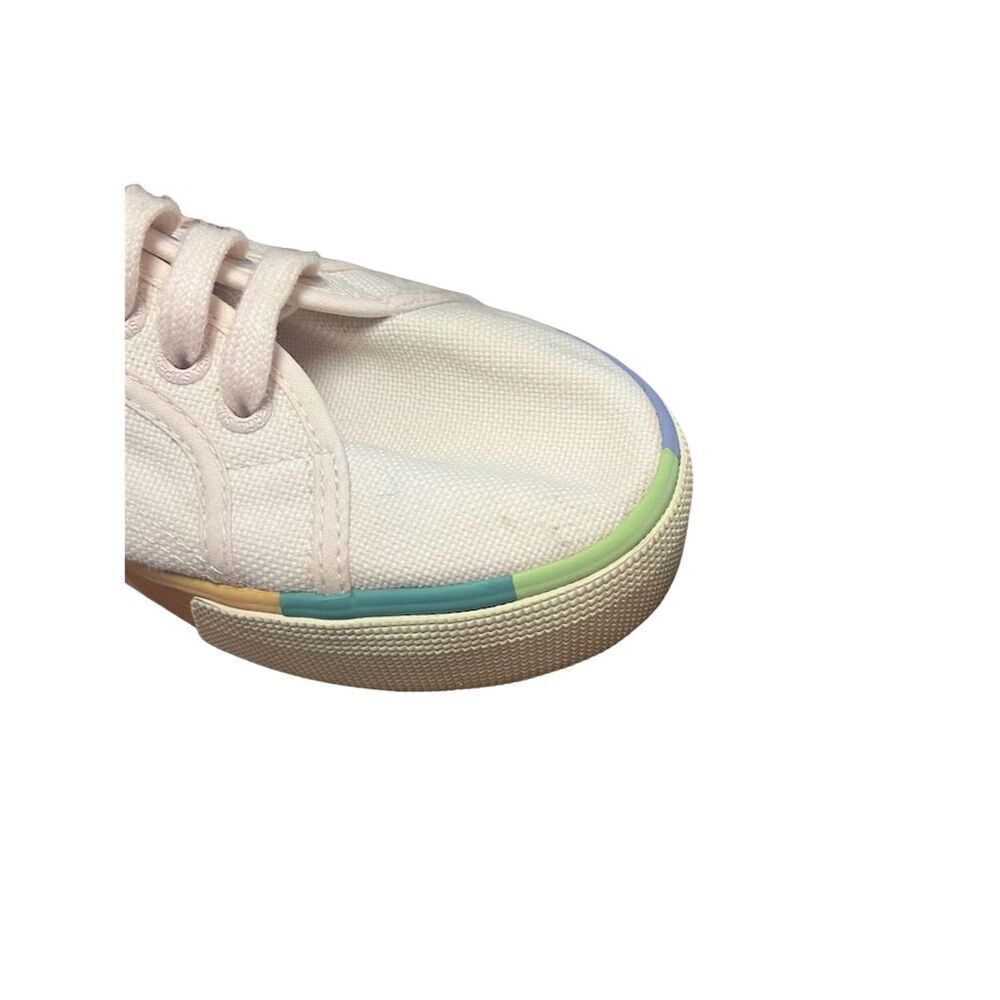 Superga Women's Rainbow Stripe Multicolor Platform Sneakers Size 10W - Picture 13 of 16